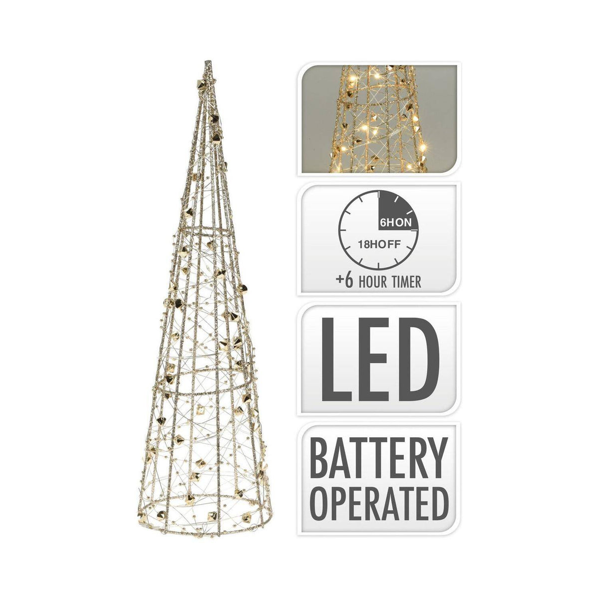 Gyldano kerstdecoratie op batterijen