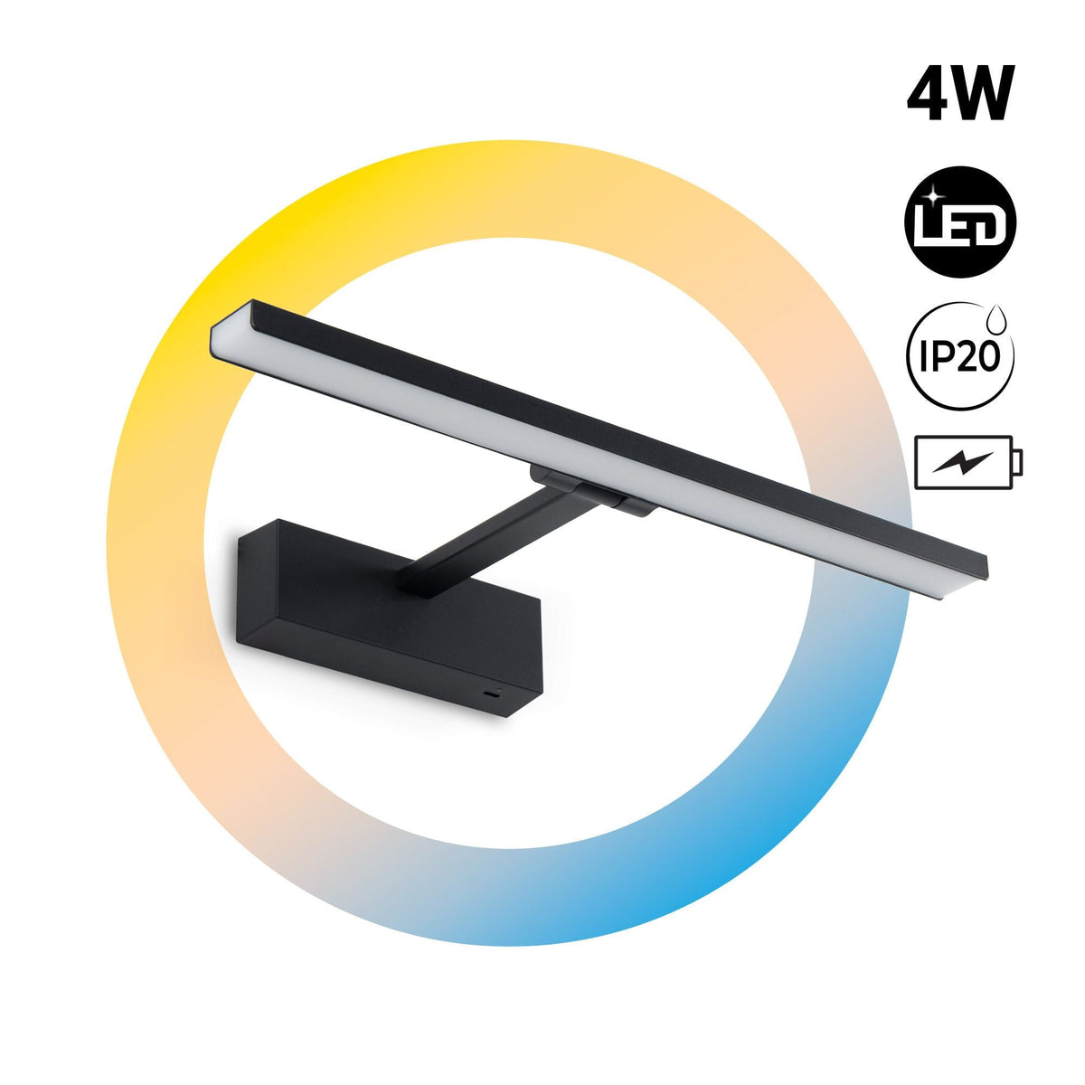 Cagorano oplaadbare wandlamp