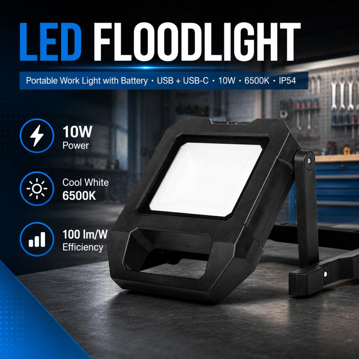 Vavinaro oplaadbare werklamp