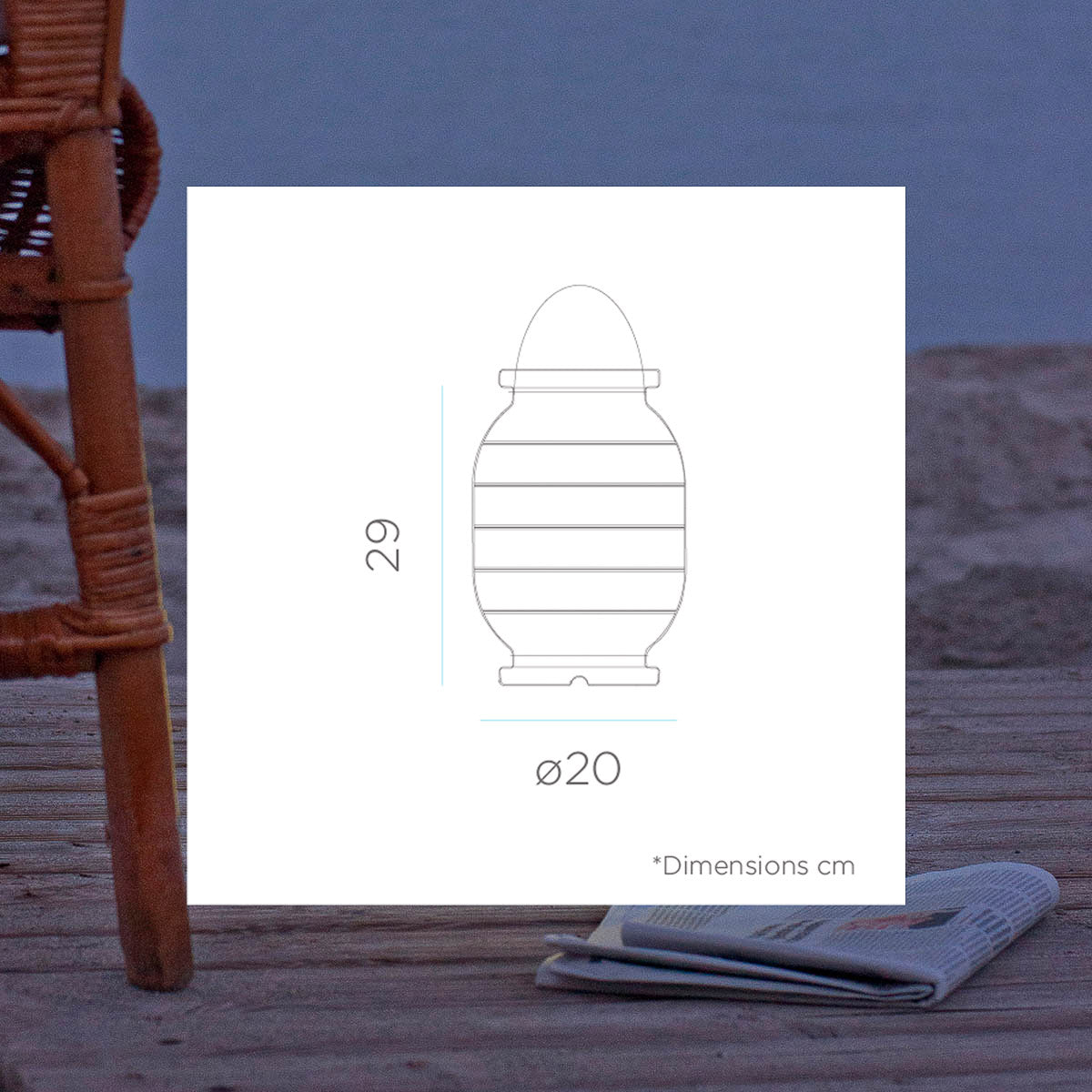 Zolidano oplaadbare draagbare lamp