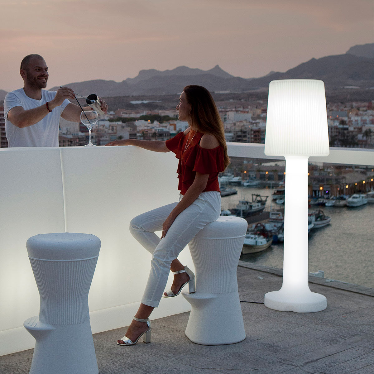 Visemano oplaadbare vloerlamp