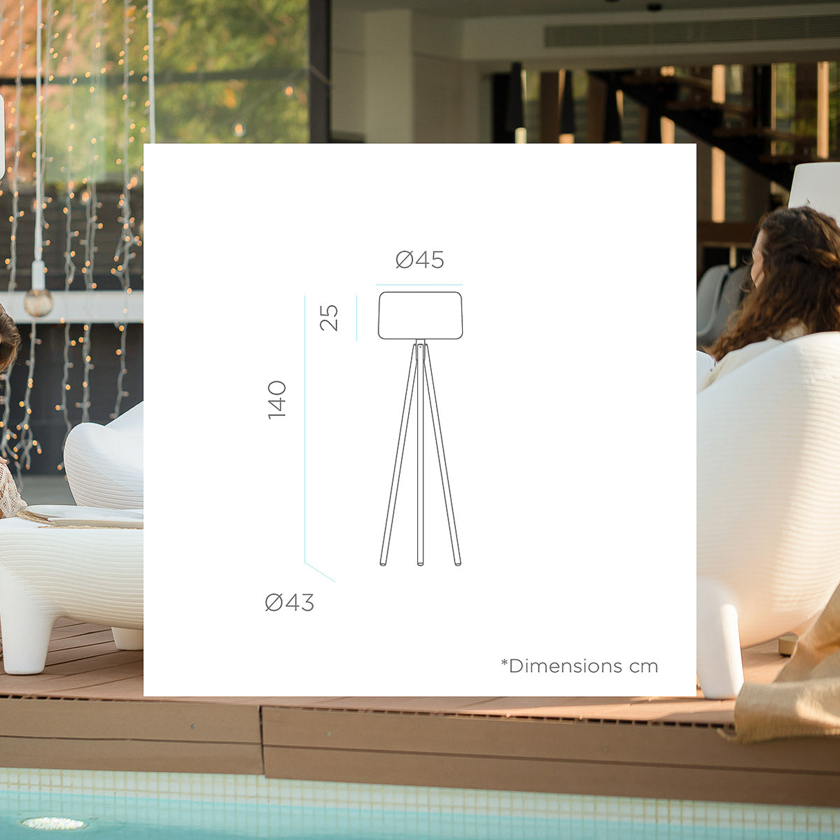 Nufenaro oplaadbare vloerlamp