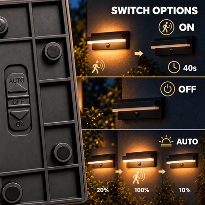 Ganelivo solar buitenwandlamp