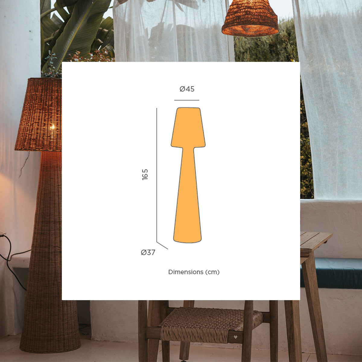 Osedaro oplaadbare vloerlamp