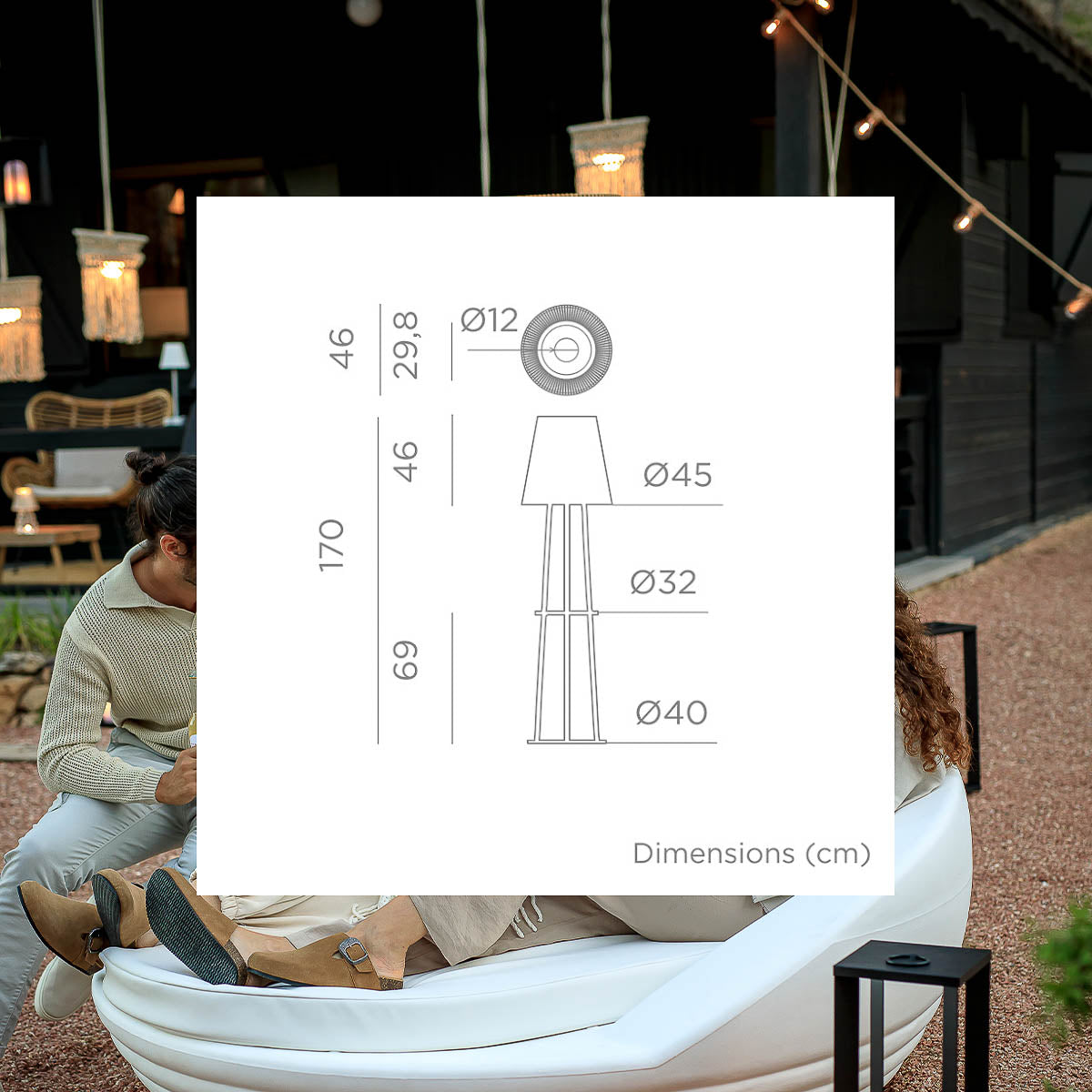Bagomivo solar vloerlamp