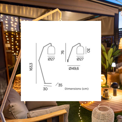 Ludenavo oplaadbare vloerlamp