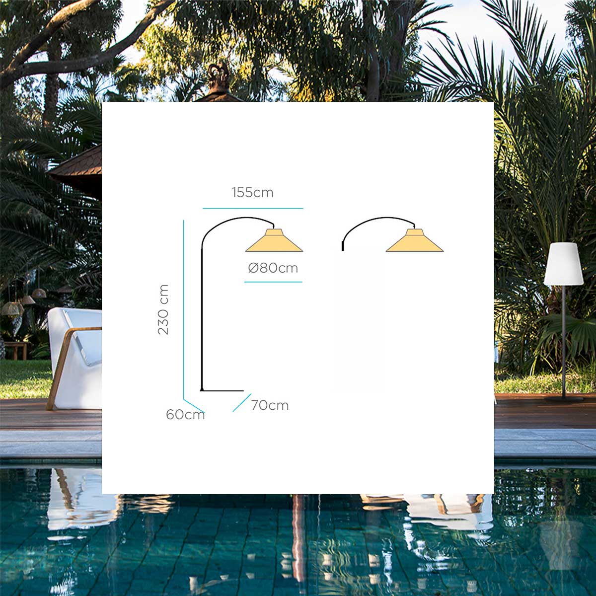 Onevivo oplaadbare vloerlamp