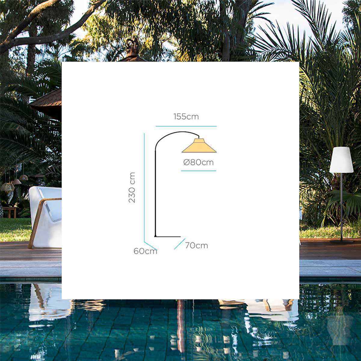 Onevivo oplaadbare vloerlamp