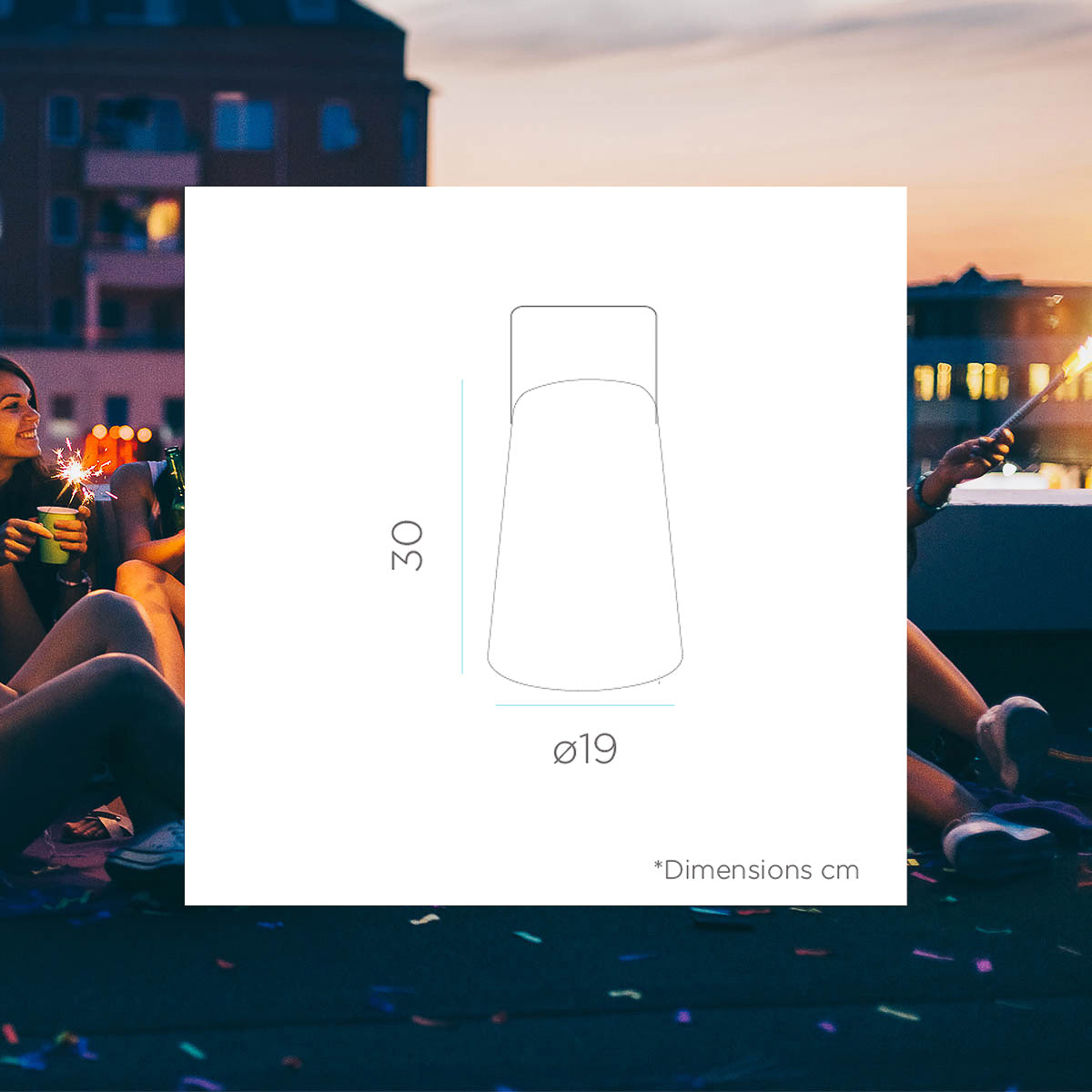 Bipararo solar draagbare lamp
