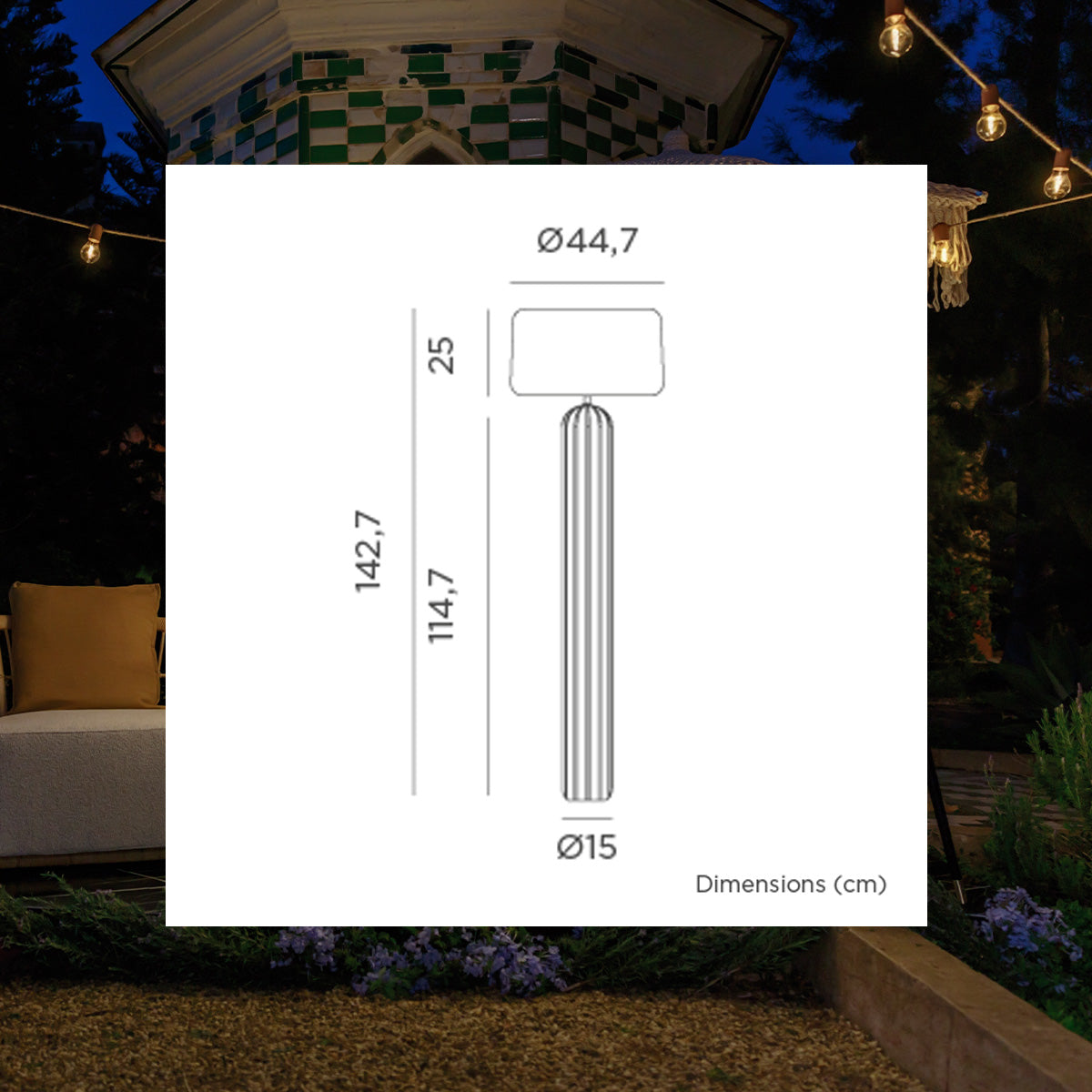 Molenano solar vloerlamp