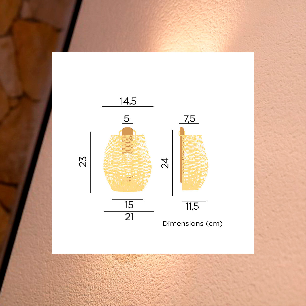 Reparivo oplaadbare wandlamp
