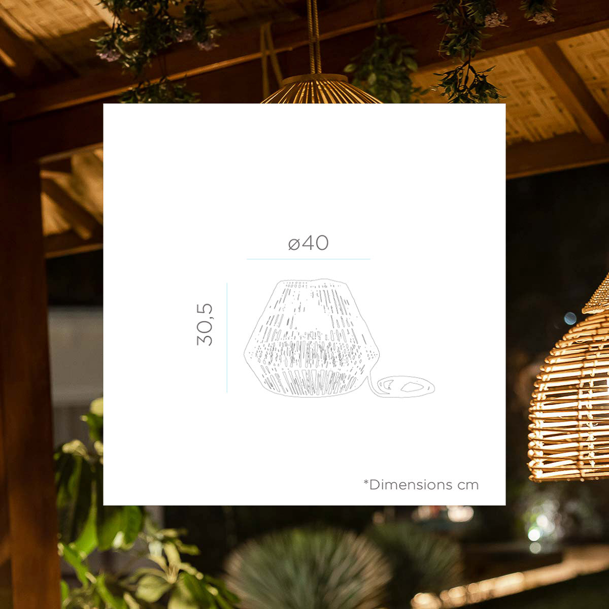 Toredivo oplaadbare hanglamp