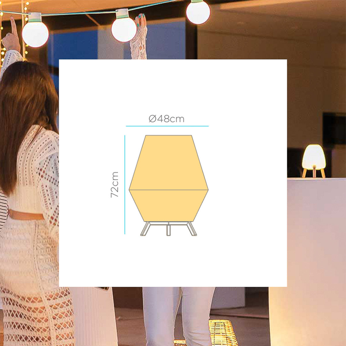 Ofomano oplaadbare vloerlamp