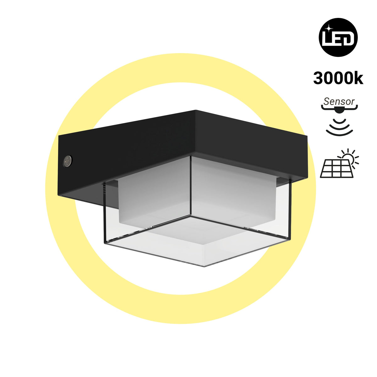 Apolano solar buitenwandlamp met bewegingssensor