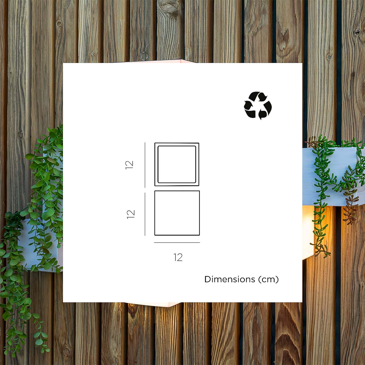 Ividaro solar wandlamp