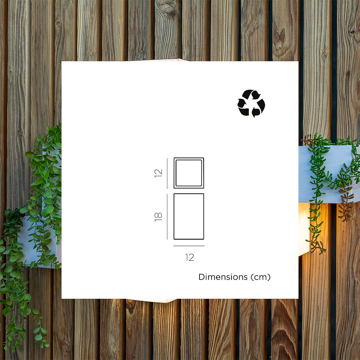 Ividaro solar wandlamp