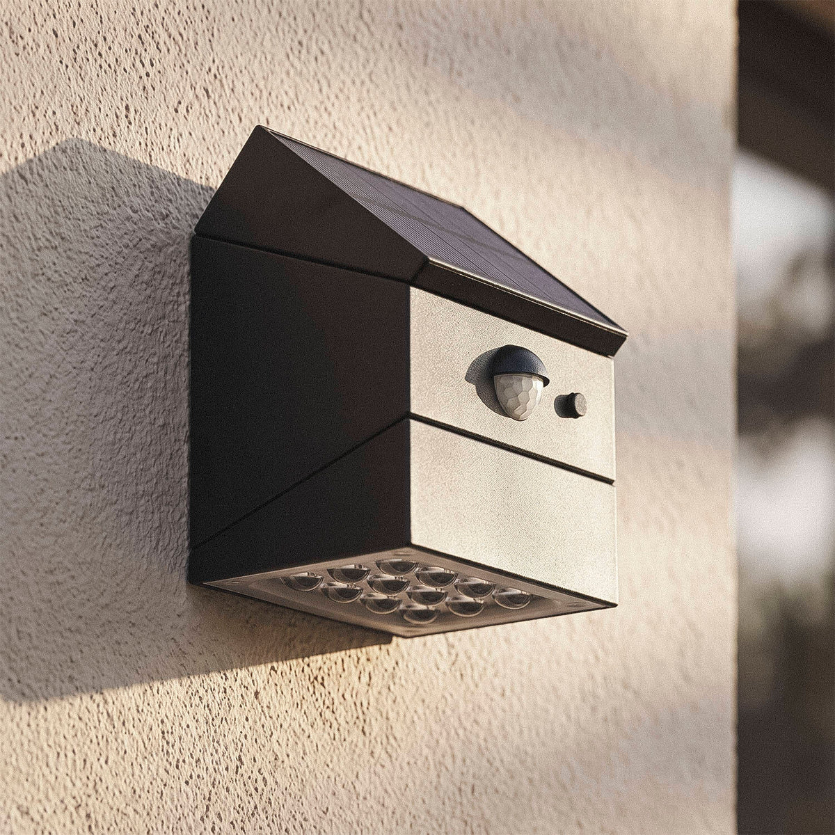 Marivo solar buitenwandlamp met bewegingssensor