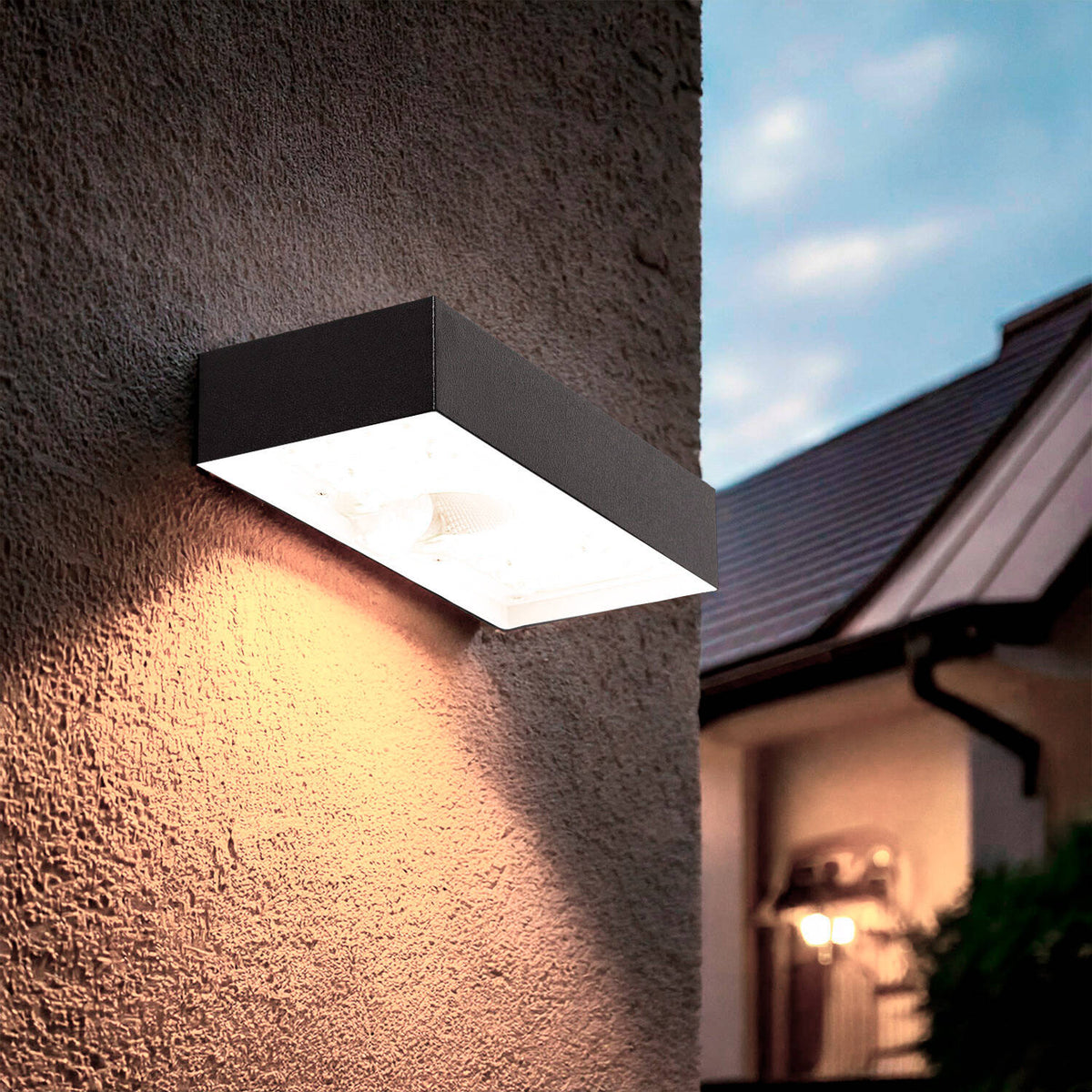Karlano solar buitenwandlamp met bewegingssensor