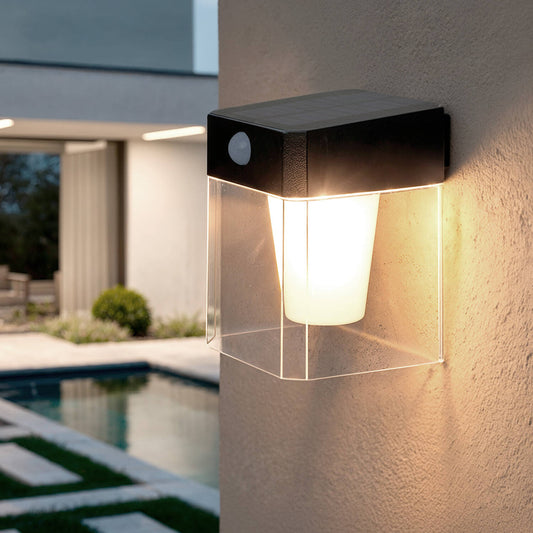 Efrivo solar buitenwandlamp met bewegingssensor