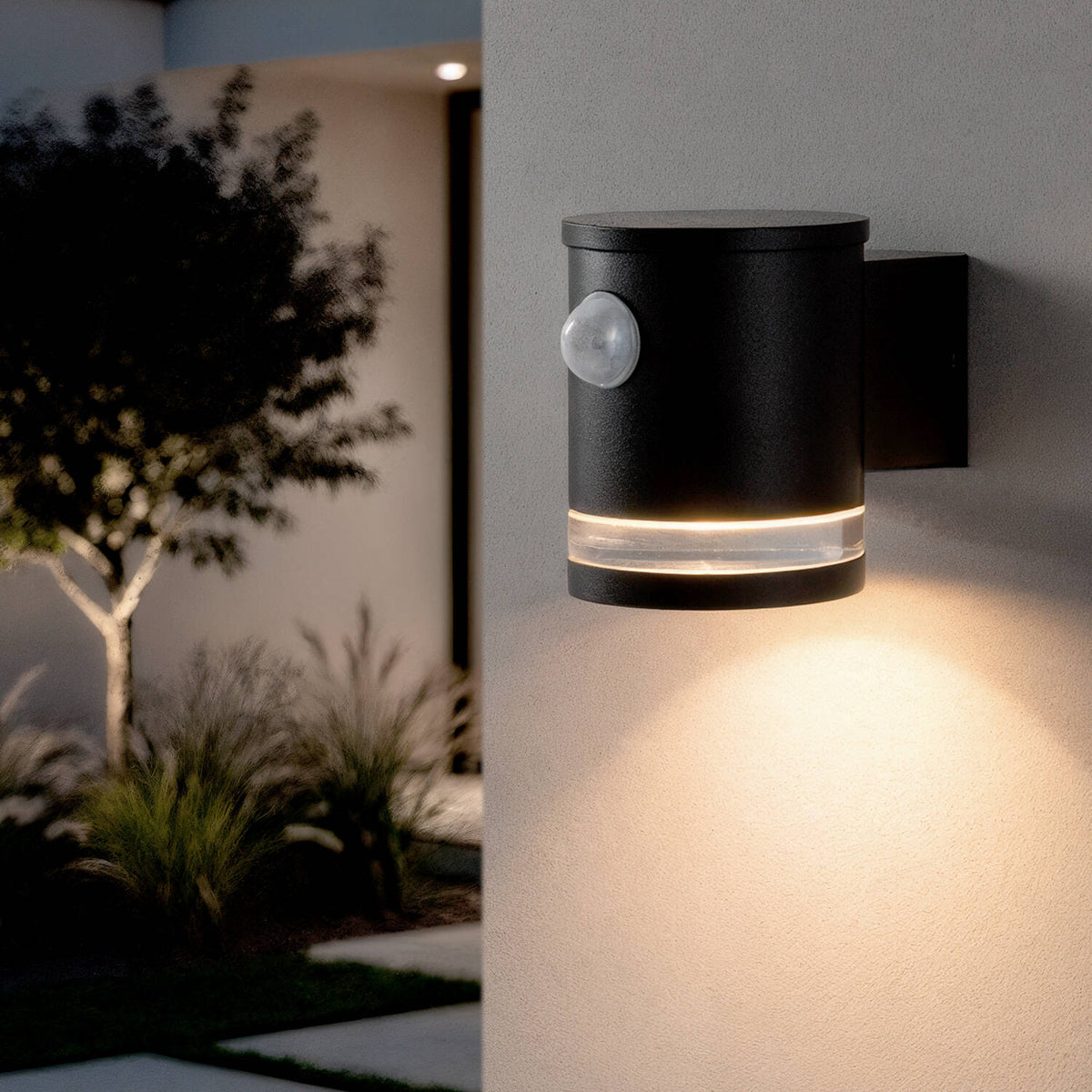 Dracano solar buitenwandlamp met bewegingssensor