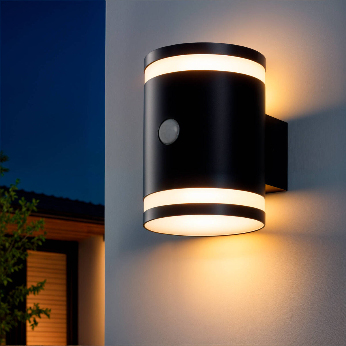 Dracaro solar buitenwandlamp met bewegingssensor