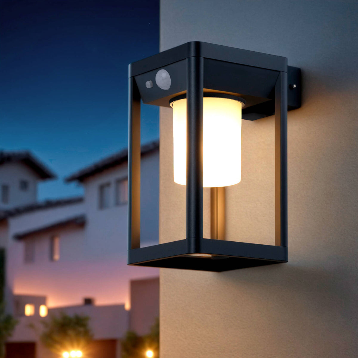 Devaro solar buitenwandlamp met bewegingssensor
