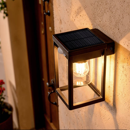 Devivo solar buitenwandlamp met bewegingssensor