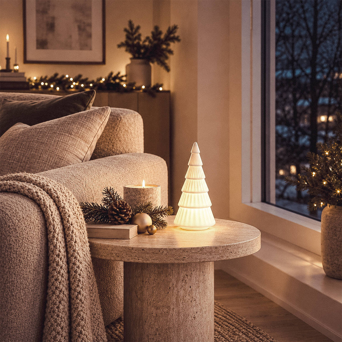 Schnaro kerstdecoratie op batterijen