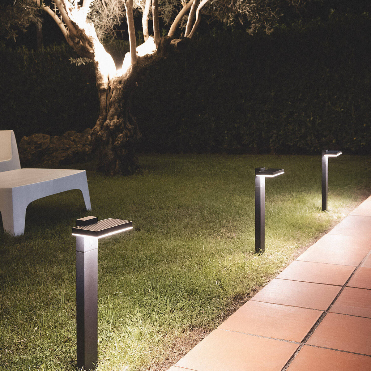 Branivo solar tuinpaal met bewegingssensor