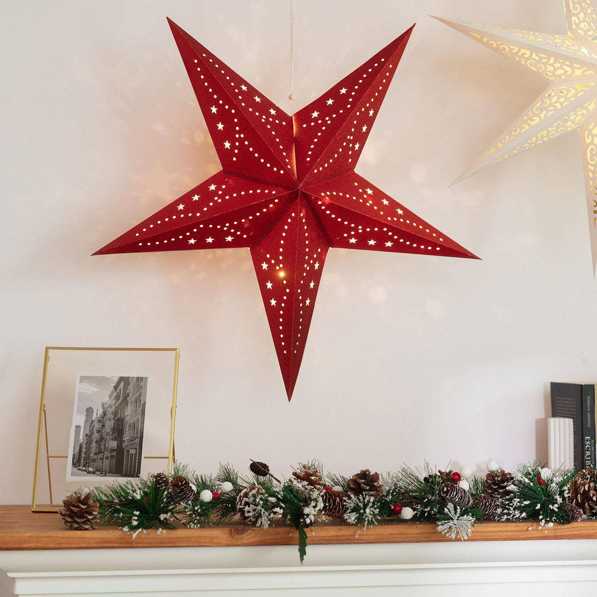Pararo kerstdecoratie op batterijen