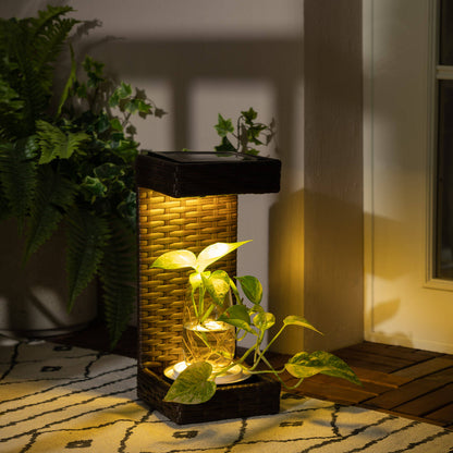 Agrano solar tafellamp buiten