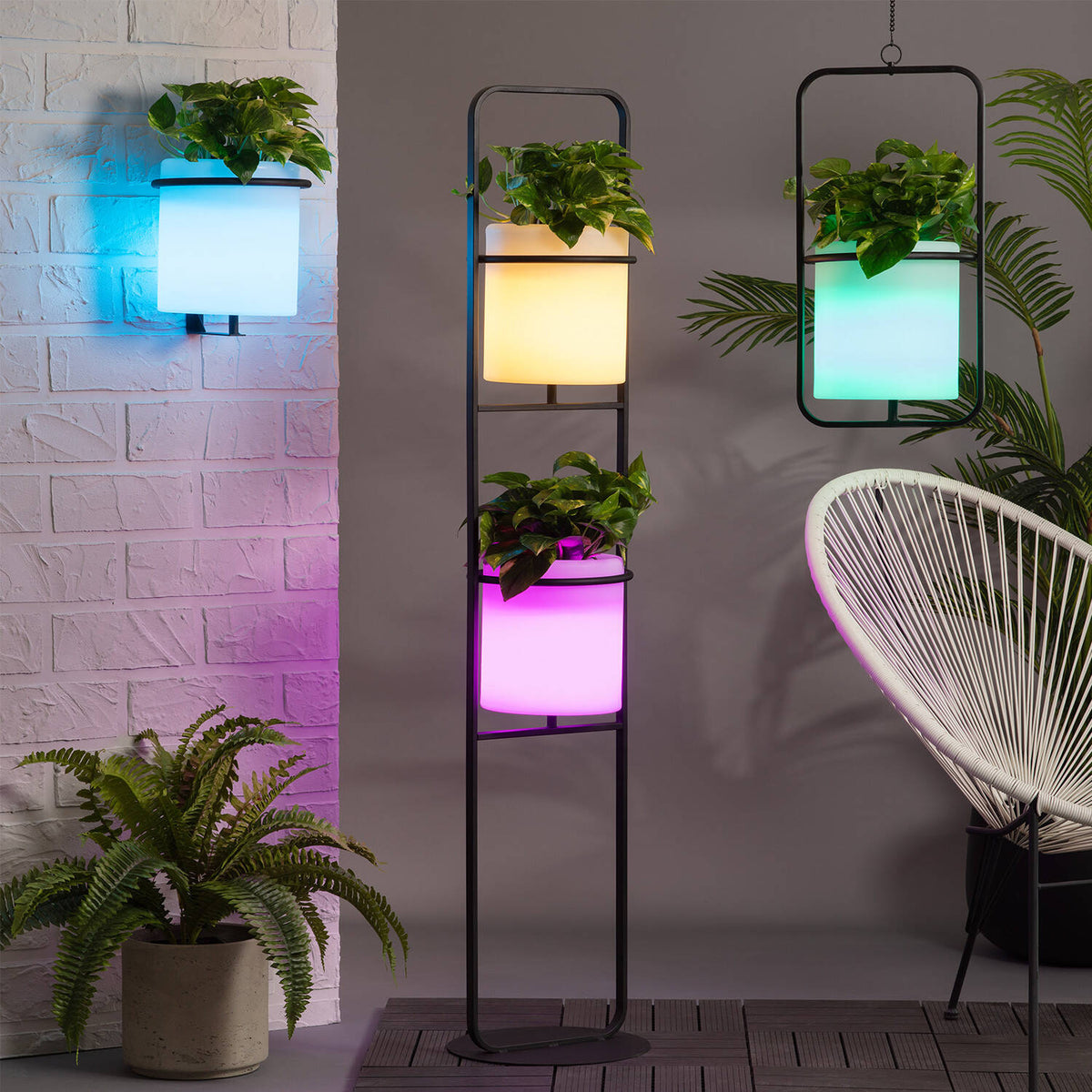 Mirano oplaadbare buitenwandlamp