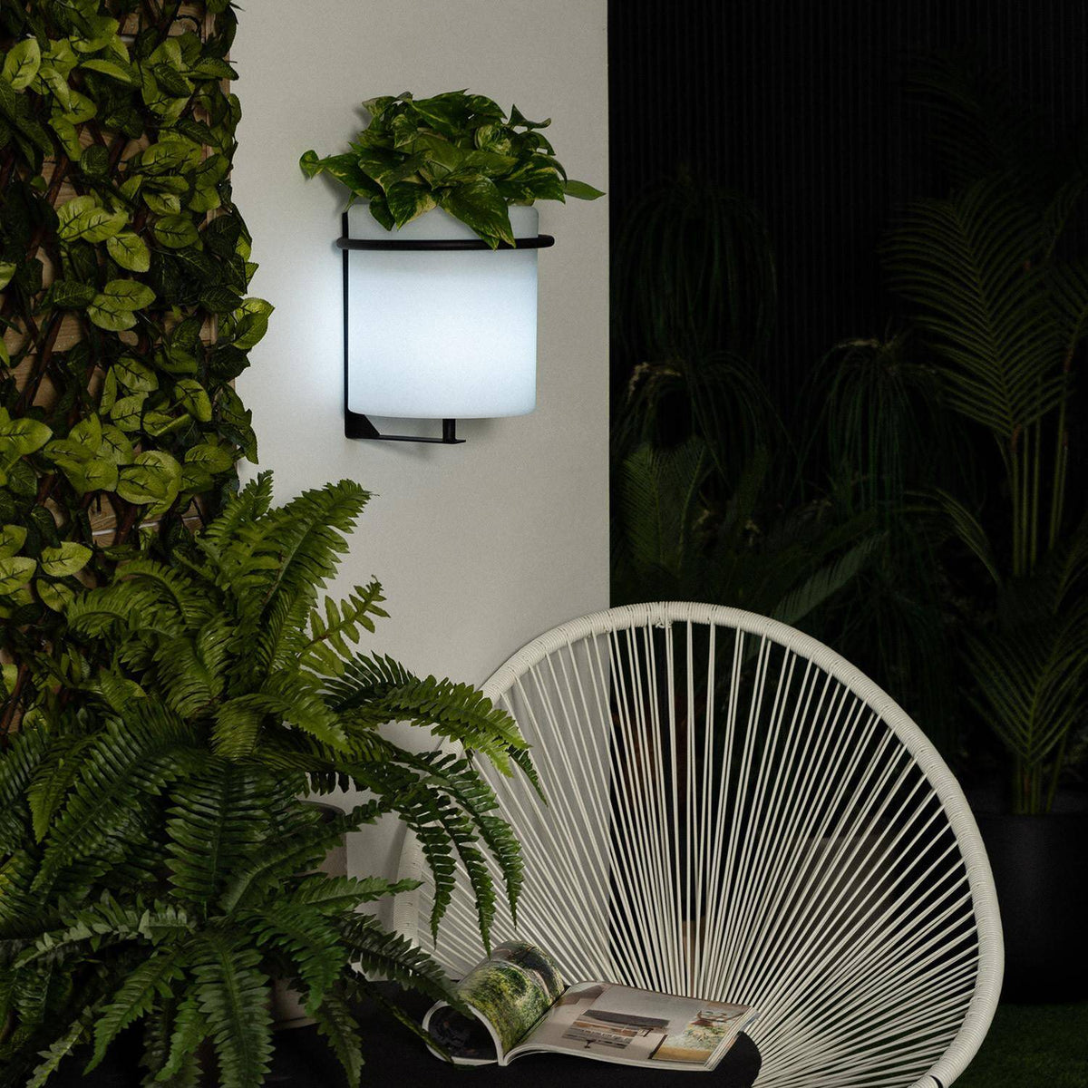 Mirano oplaadbare buitenwandlamp