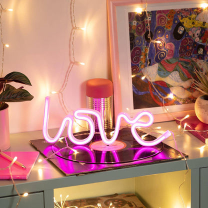 Abravo neon lamp op batterijen