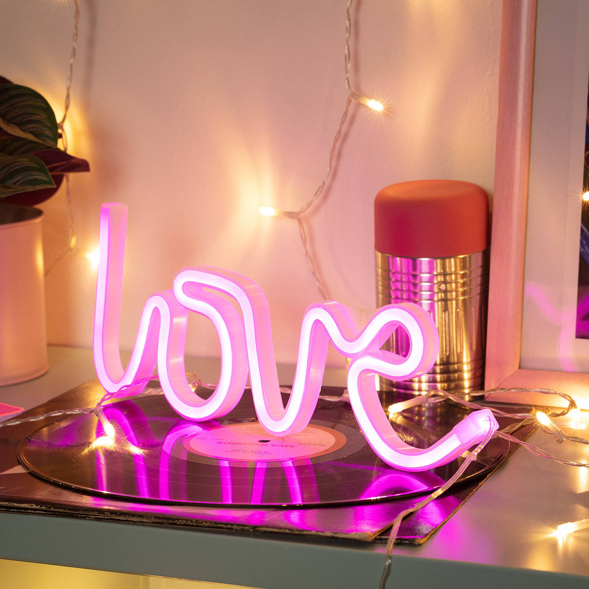 Abravo neon lamp op batterijen