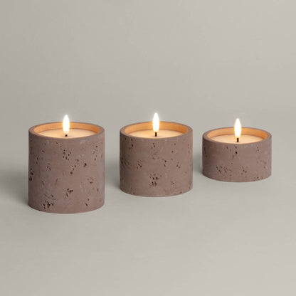Dunano led kaars set van 3